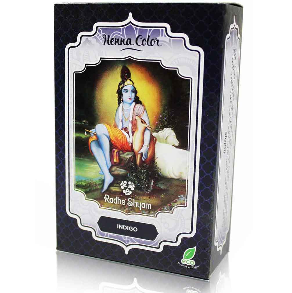 Colorao em p Henna Color Preto 100 g - Radhe Shyam