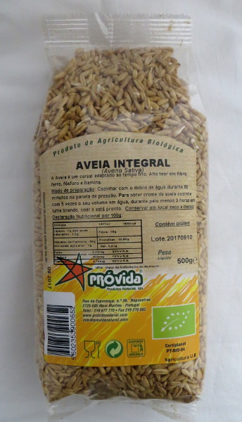 Aveia Integral BIO Prvida 500g